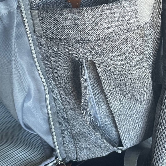 Unisex Babbleroo Gray Travel Diaper Bag Backpack Multi-pockets - Picture 8 of 13